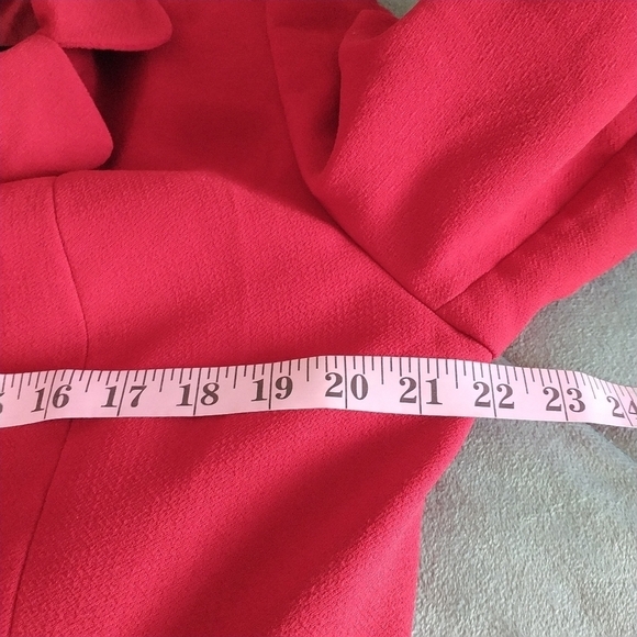 Suit Studio New York True Red Rose Button Blazer Jacket 14 - Picture 9 of 14